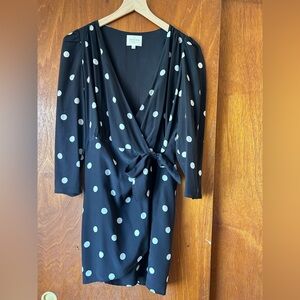 Sezane Polkadot Dress - Size 36 - tailored for petite!